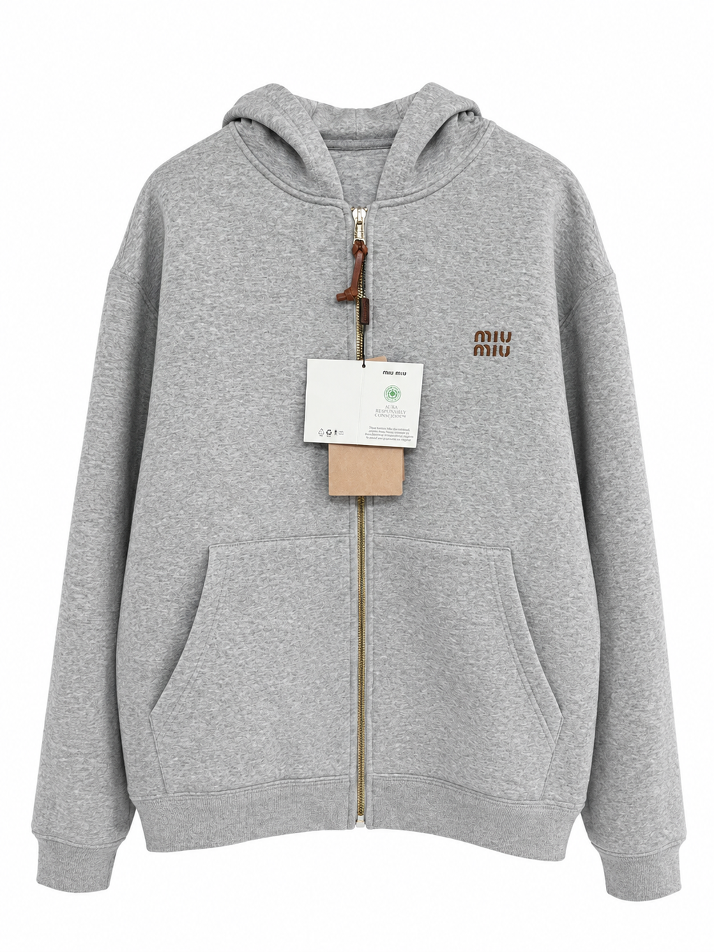 MIU MIU ZIPPER HOODIE
