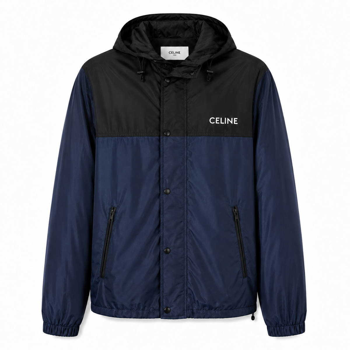 Celine Colorblock Hooded Jacket