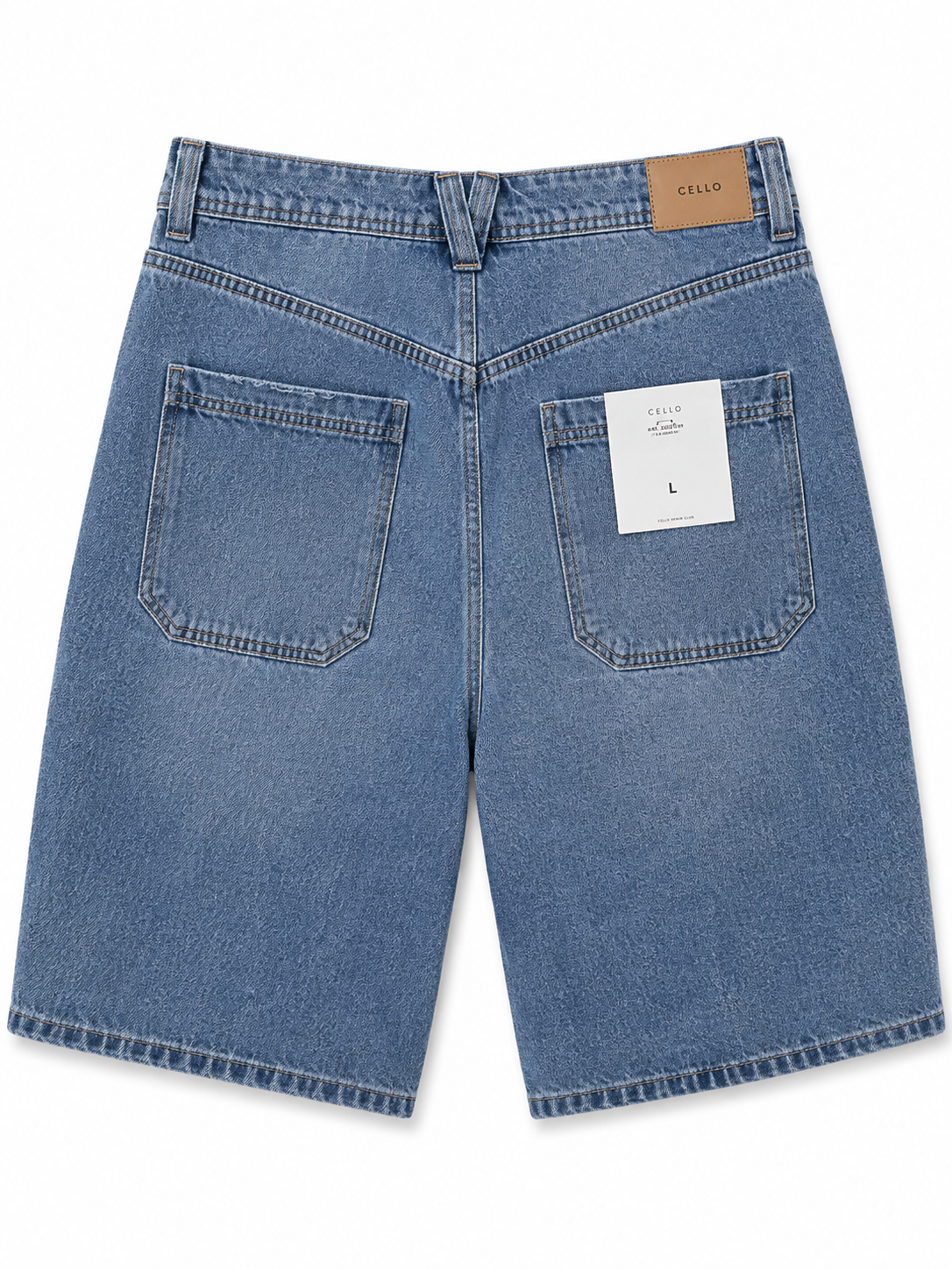 Bermuda Denim Shorts – Light Wash