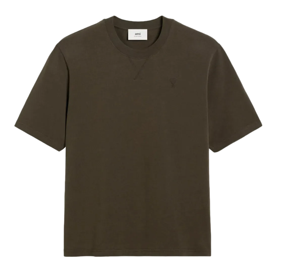 Playera Ami Paris de Algodón Premium Café