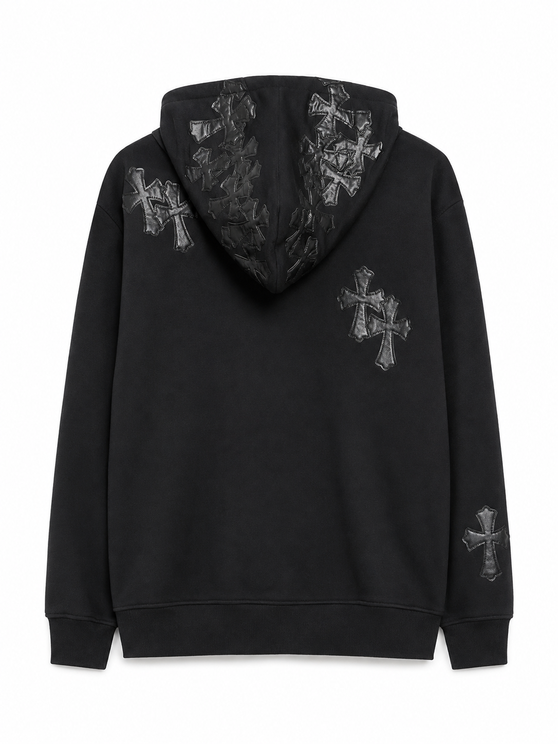 Chrome Hearts Cross Patch Zip Hoodie