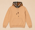 Burberry Check Hoodie – Camel
