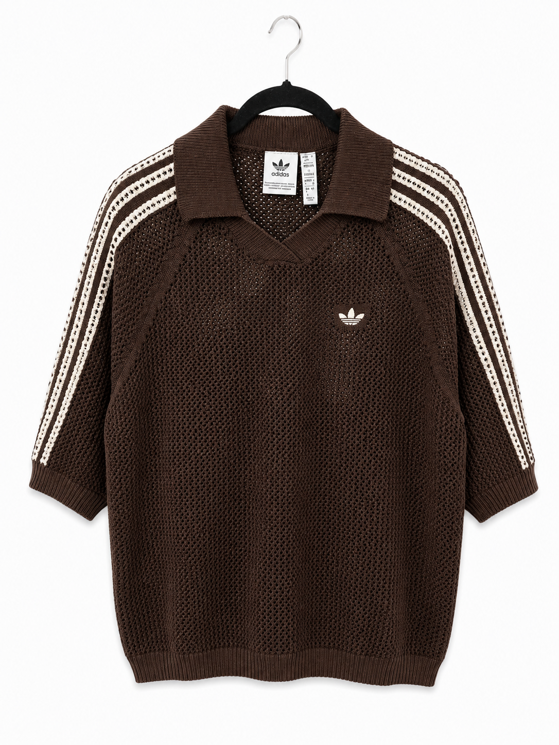 Adidas Originals Open Knit Polo Sweater