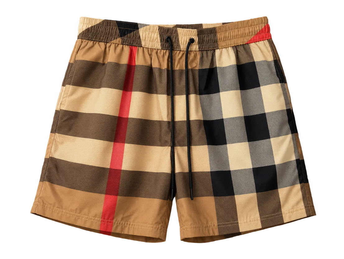 Short Burberry Patron Clásico