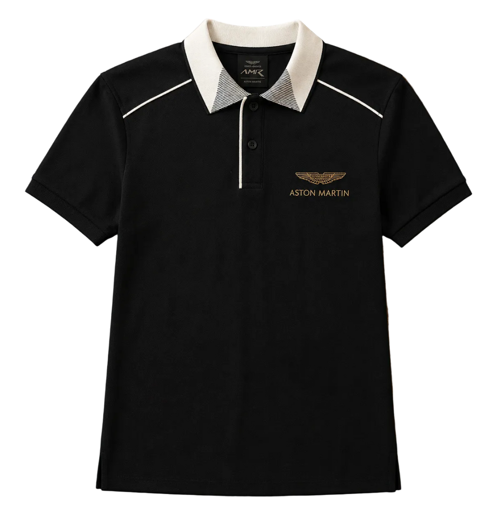 Playera Tipo Polo Aston Martin X Polo Hackett