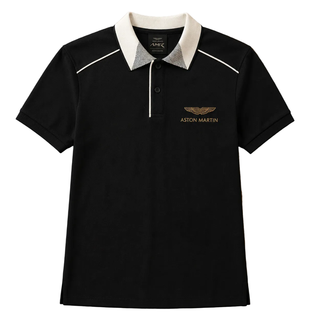 Playera Tipo Polo Aston Martin X Polo Hackett