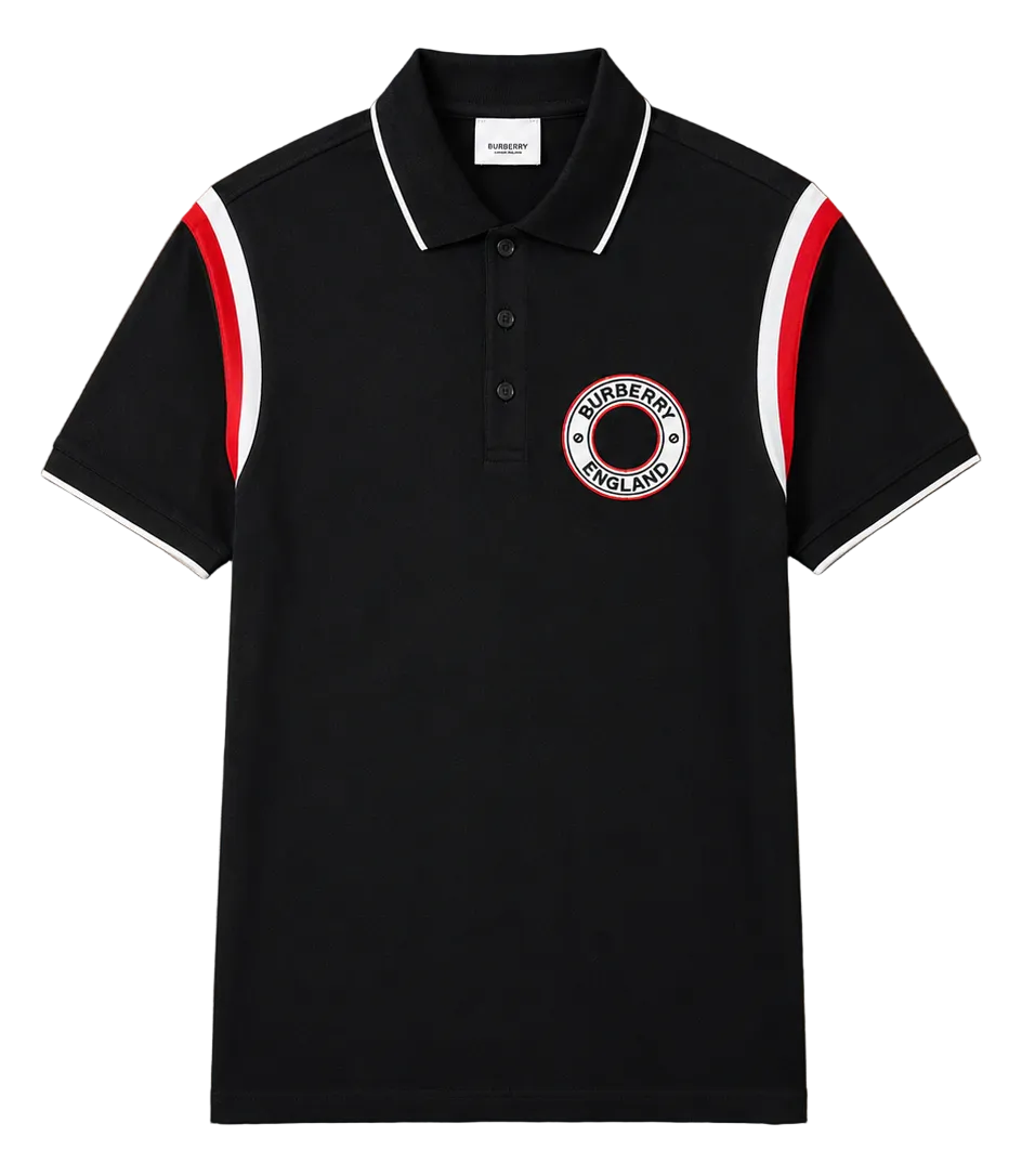 Playera tipo Polo Burberry Negro