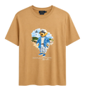 Playera Ralph Lauren Polo Bear Cafe Claro