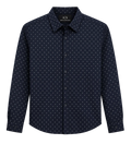 Camisa Armani Azul Marino