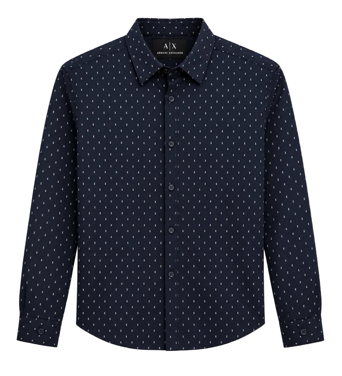 Camisa Armani Azul Marino