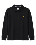Brooks Brothers Polo Manga Larga Negra