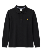 Brooks Brothers Polo Manga Larga Negra