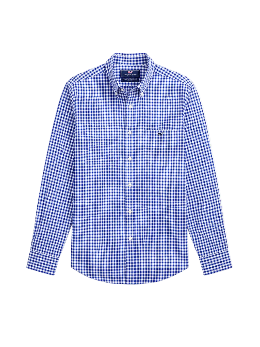 Vineyard Vines Camisa cuadros azul y blanco