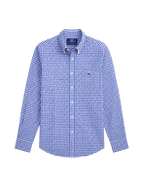 Vineyard Vines Camisa cuadros azul y blanco