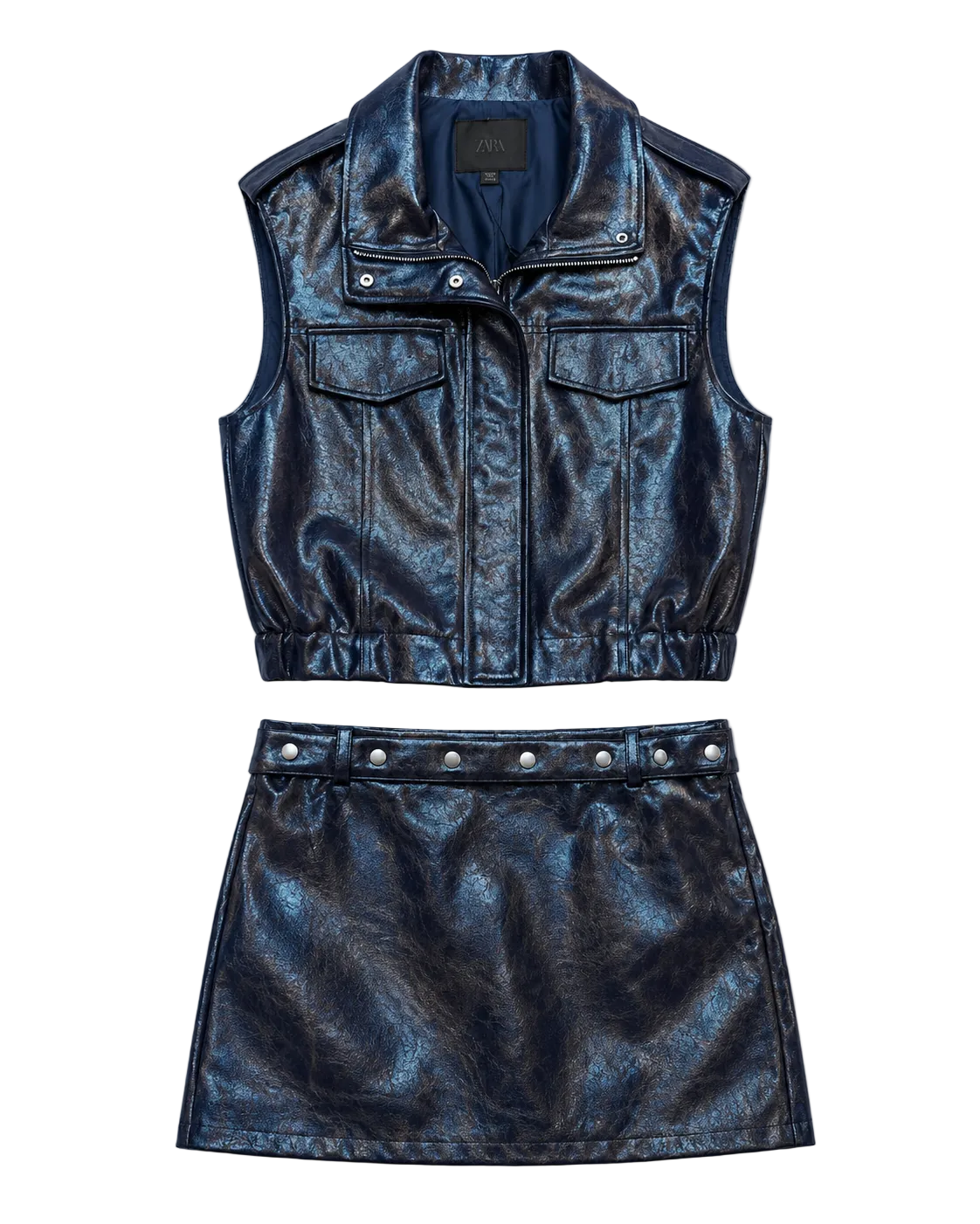 Zara Set Falda y Chaleco
