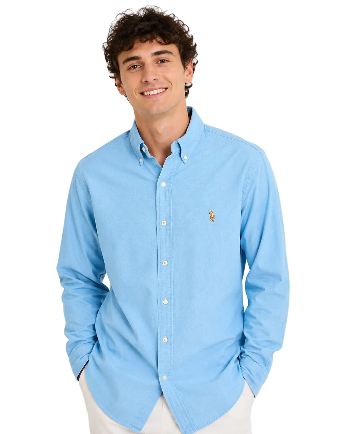 Polo Ralph Lauren Camisa Oxford Azul Cielo