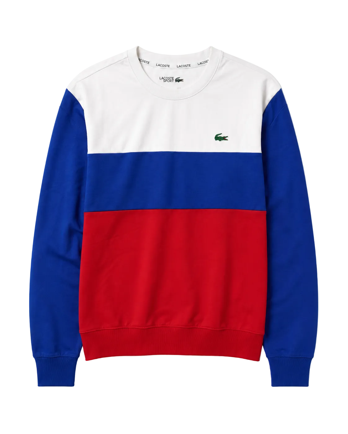 Lacoste Sport Suéter Tricolor Vintage