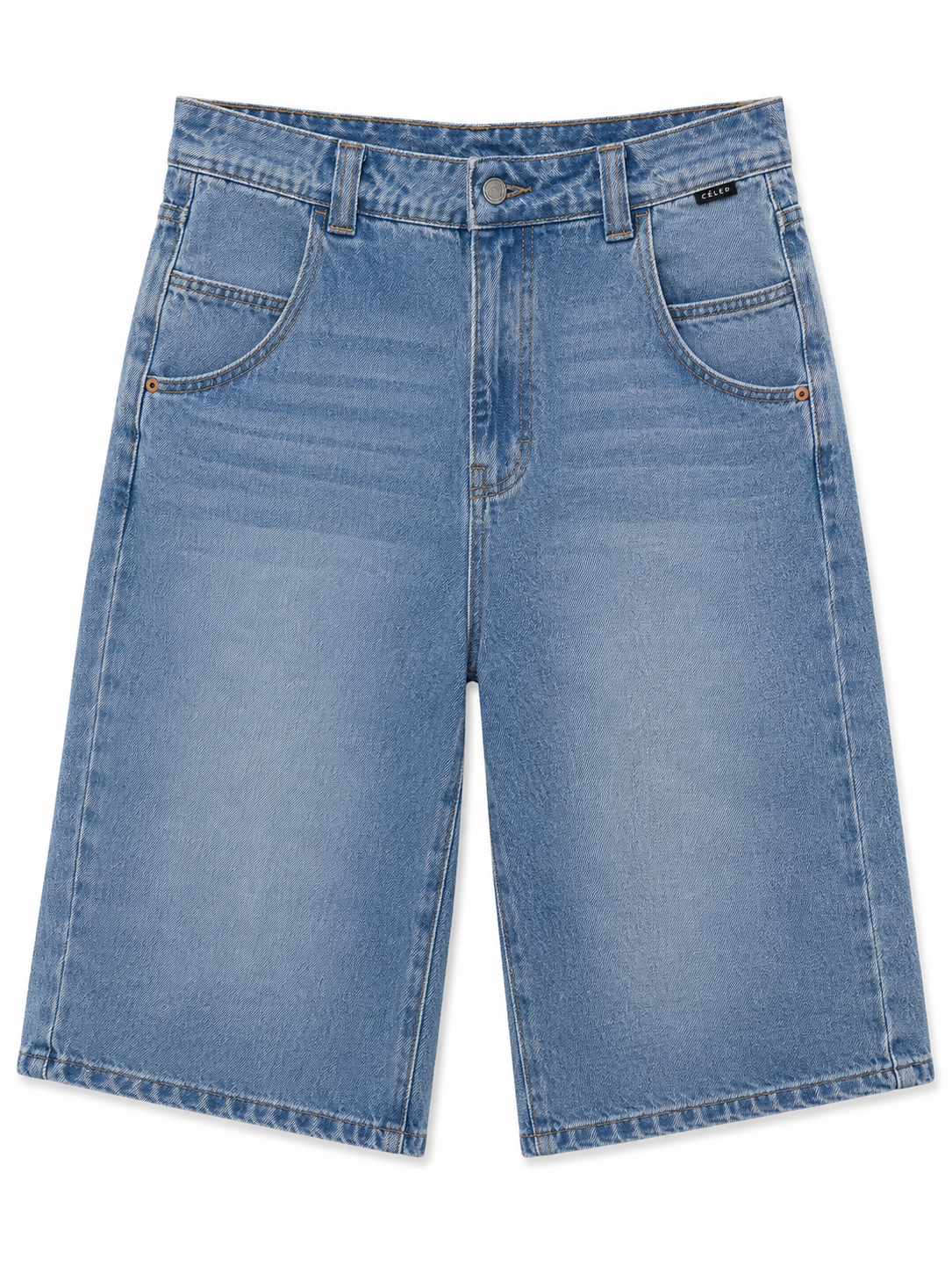 Bermuda Denim Shorts – Light Wash