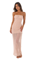 Vestido rosa palo