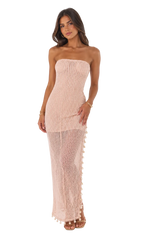 Vestido rosa palo