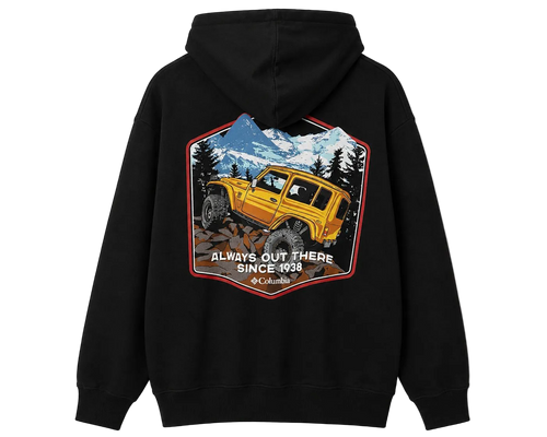 Columbia Hoodie Negra Minimalista