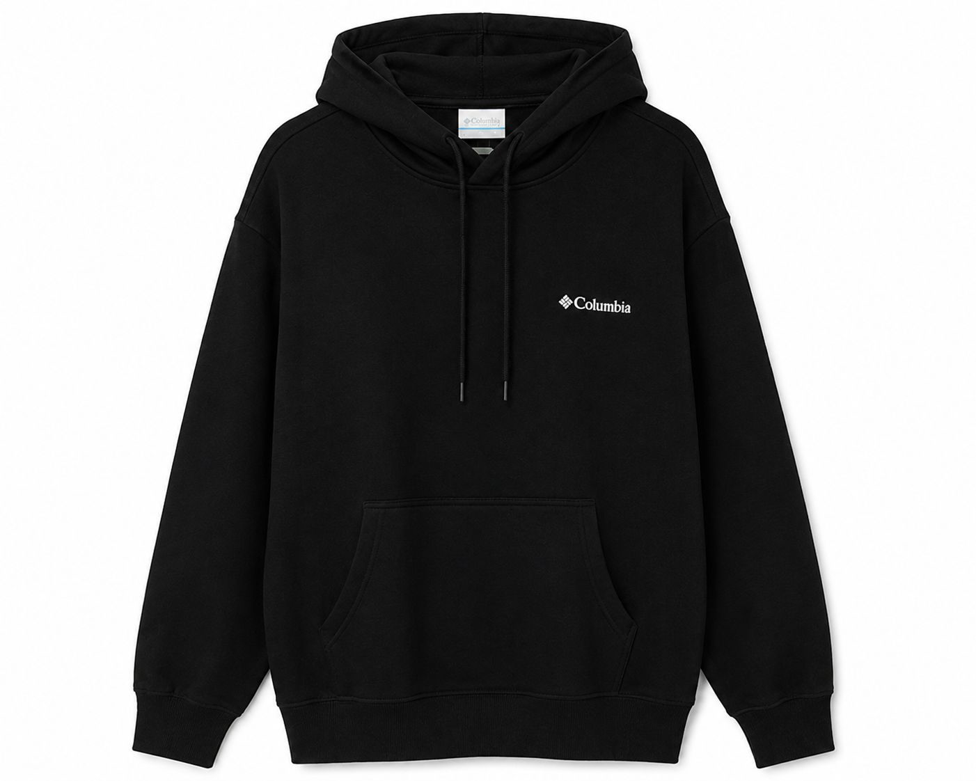 Columbia Hoodie Negra Minimalista